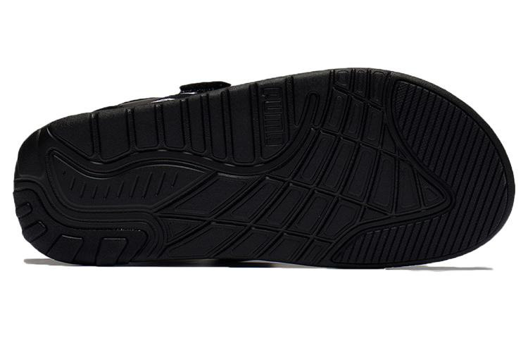 (WMNS) PUMA Softride Slide 'Wordmark - Black White' 384128-01 - 5