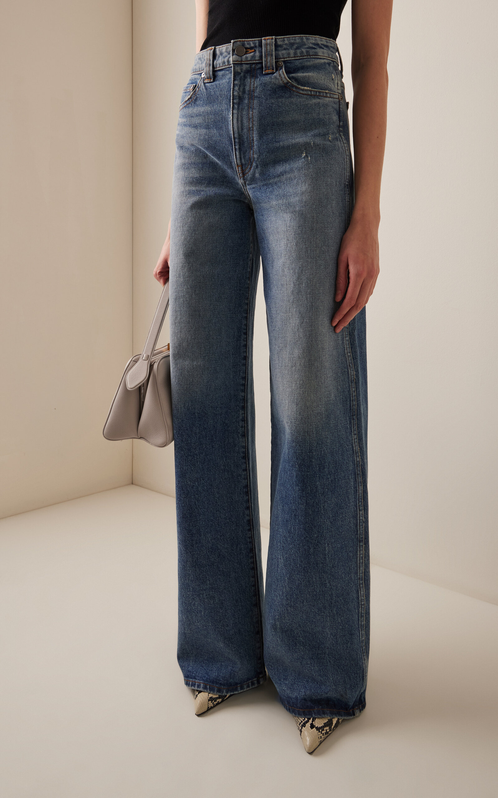 Dane Rigid High-Rise Flared Jeans medium wash - 3