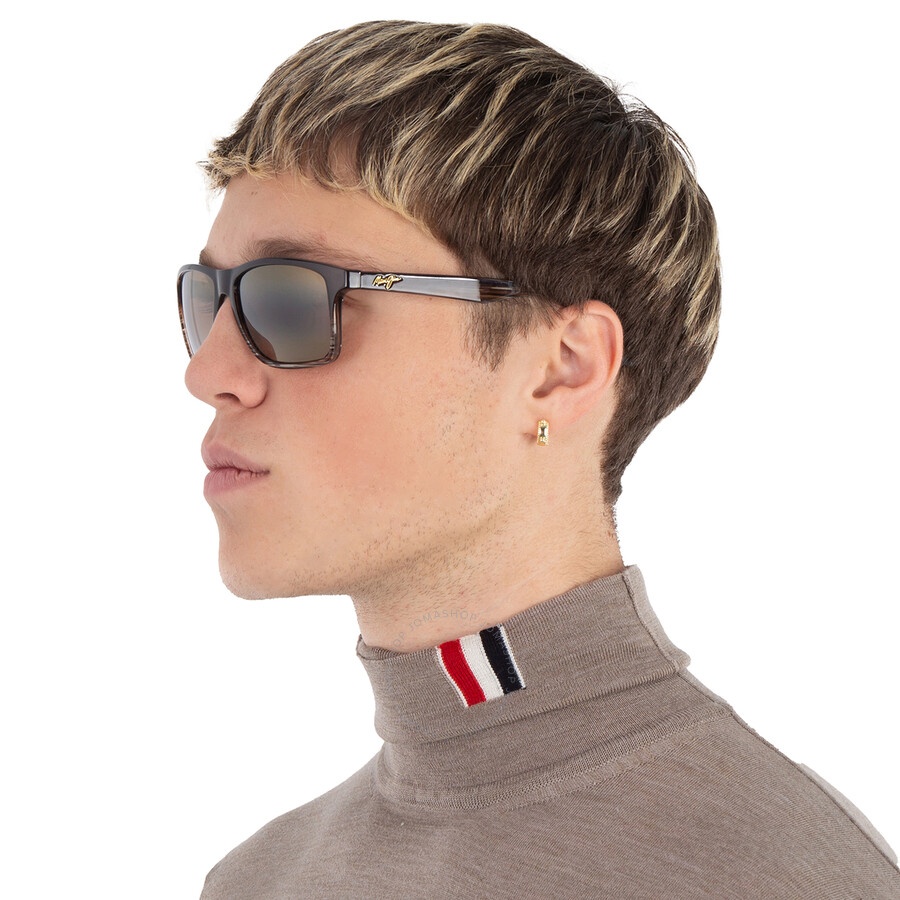 Maui Jim Onshore HCL Bronze Rectangular Men's Sunglasses H798-01 58 - 2