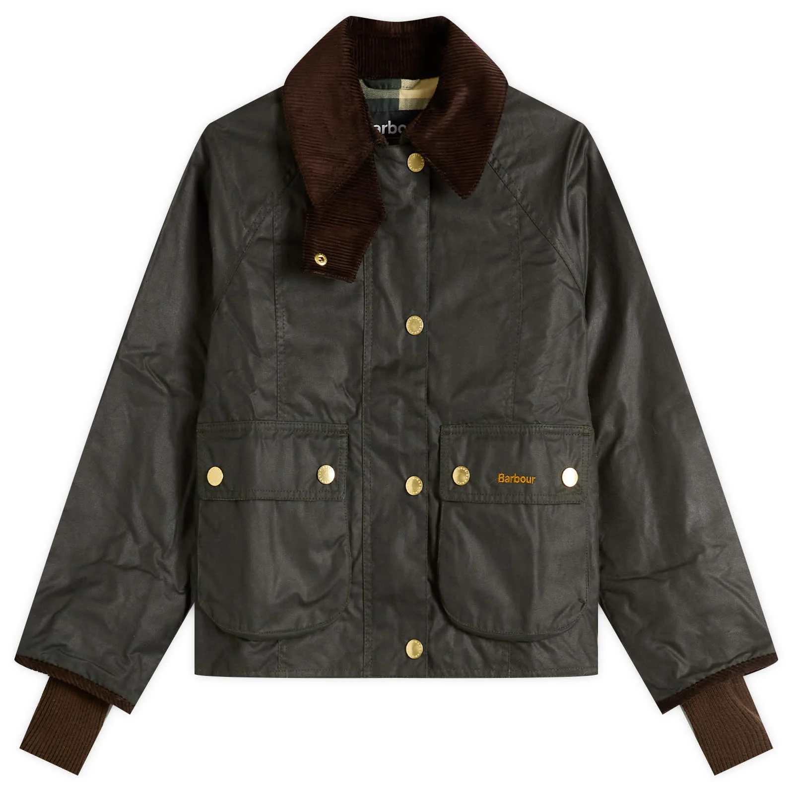 Barbour Cropped Beadnell Wax Jacket - 1