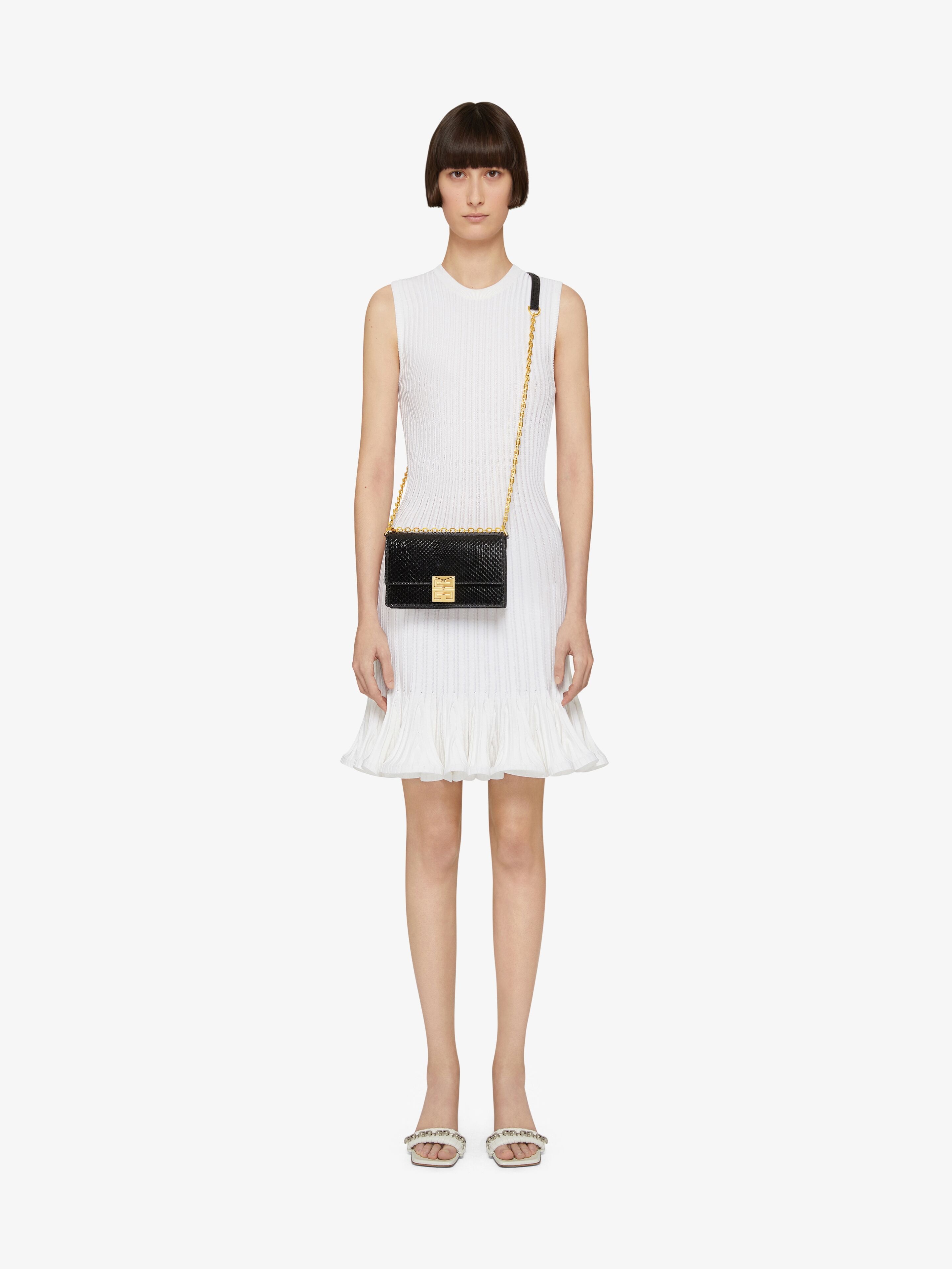 SMALL 4G BAG IN PYTHON WITH CHAIN - 2