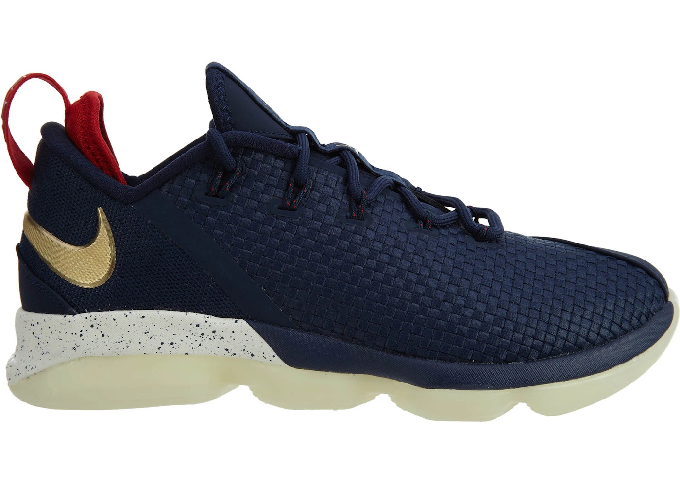 Nike LeBron XIV Low Midnight Navy/Metallic Gold - 1