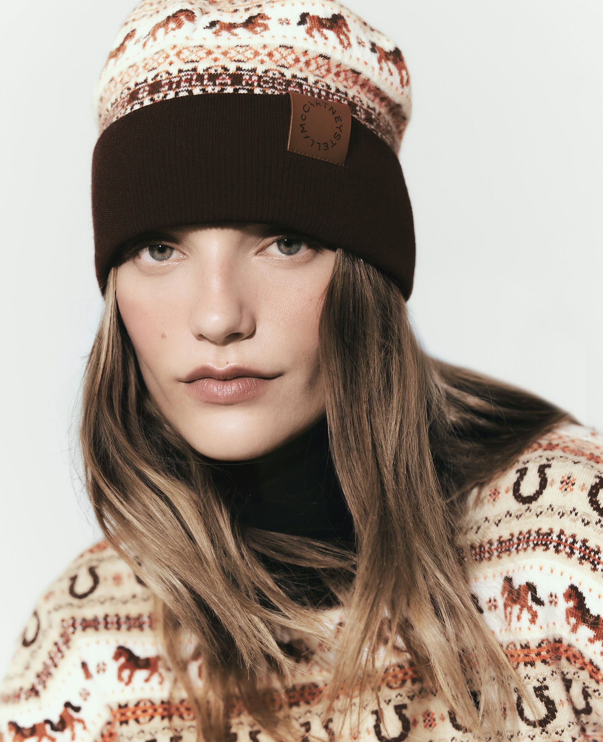 Fair Isle Wool Beanie - 2