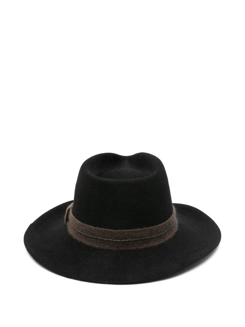 Brunello Cucinelli monili-band hat outlook
