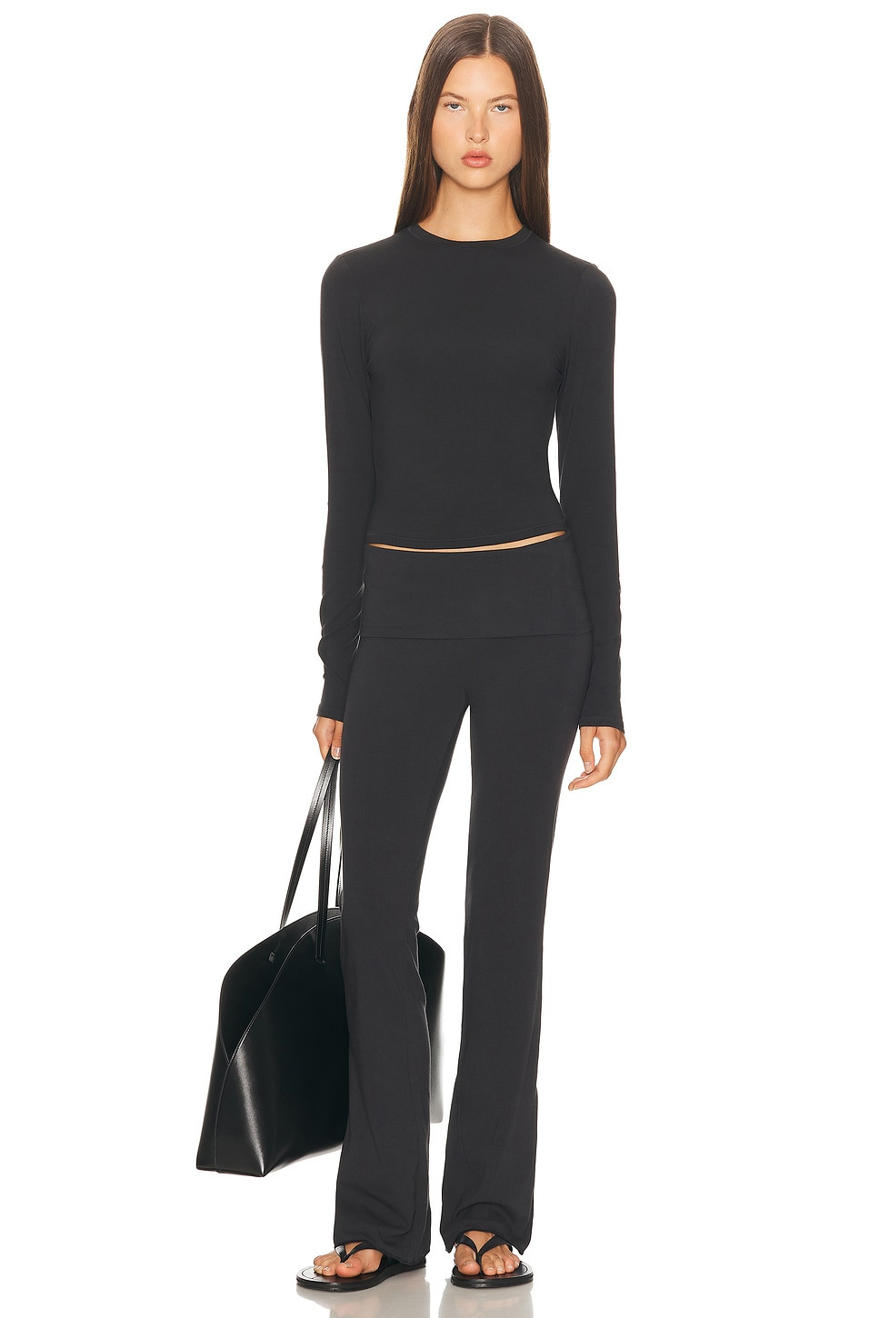 Cotton Jersey Long Sleeve T-Shirt - 4