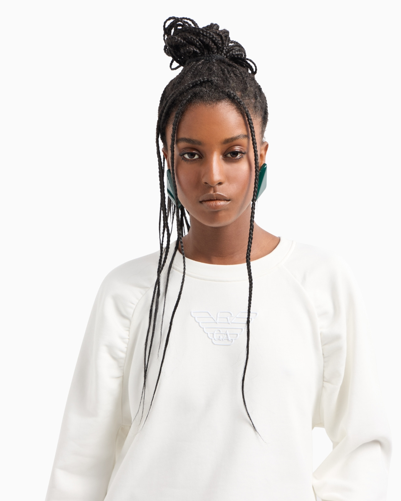ASV organic French terry sweatshirt with shiny rubberised eagle - 5