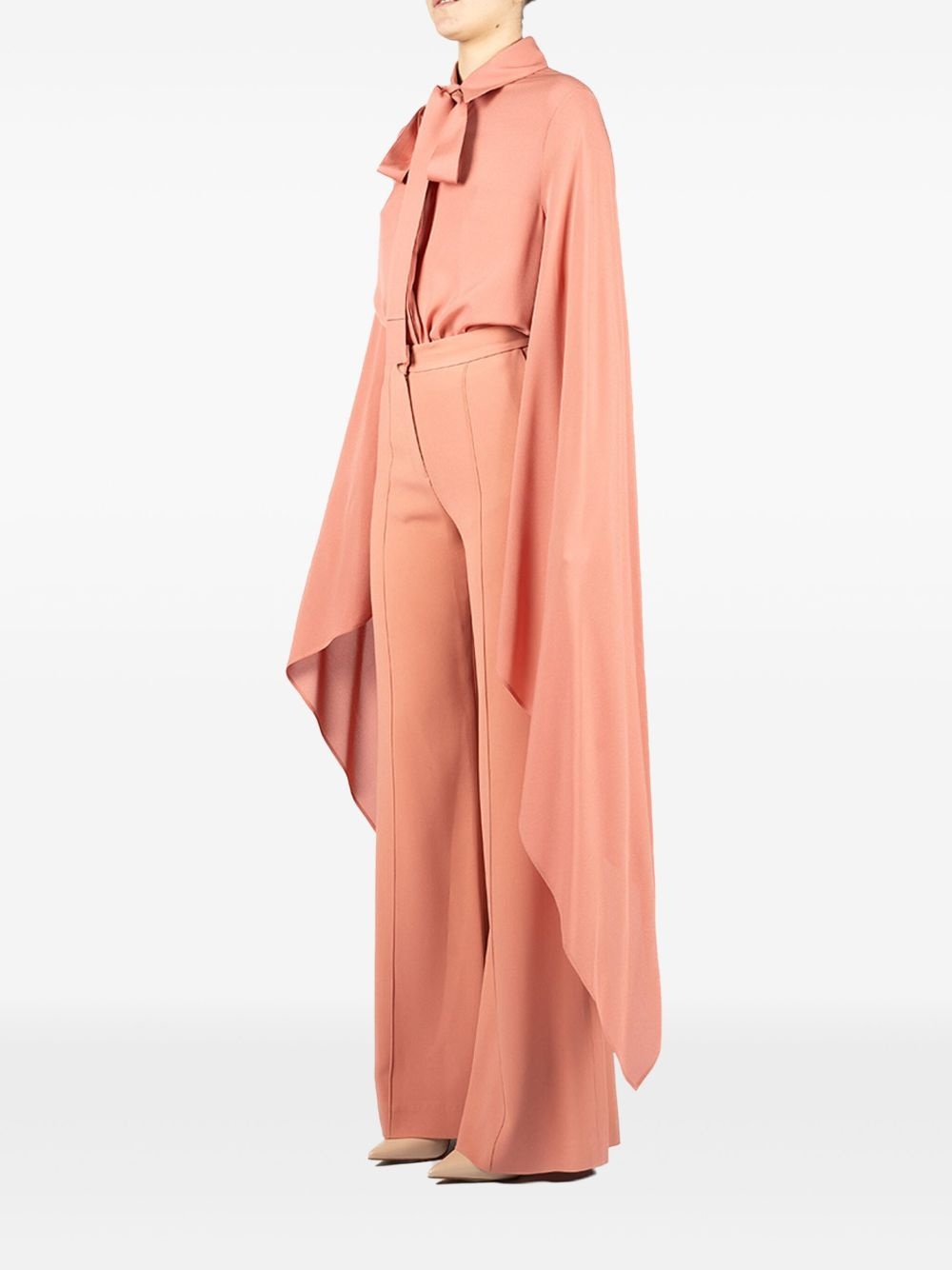 draped-sleeve shirt - 4