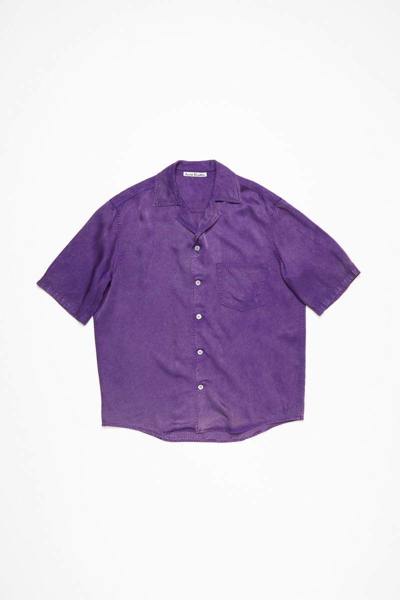 Button-up shirt - Dark purple - 1