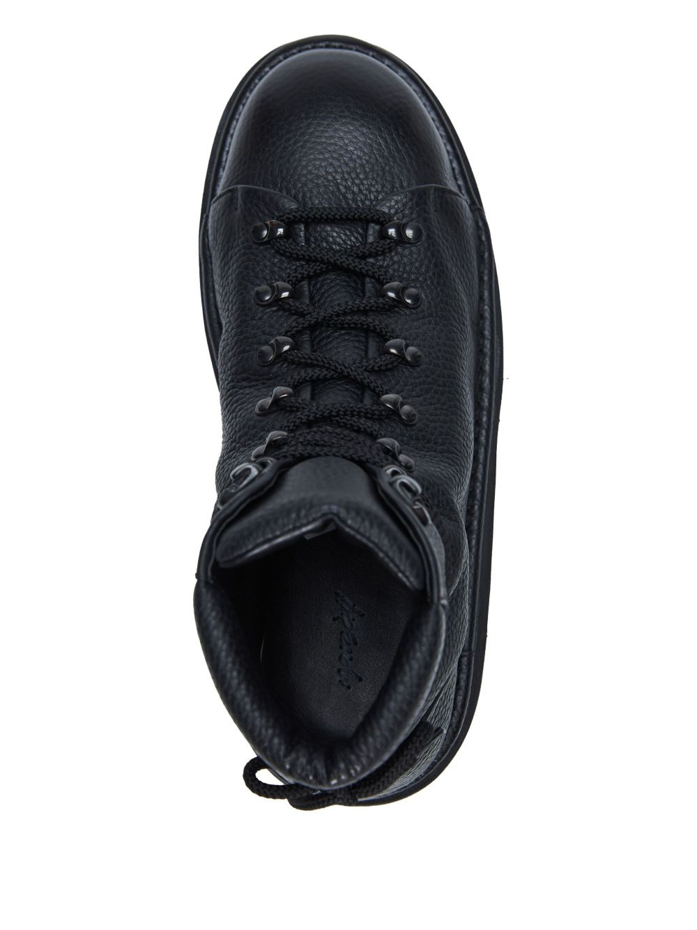 pebble-grain leather boots - 3