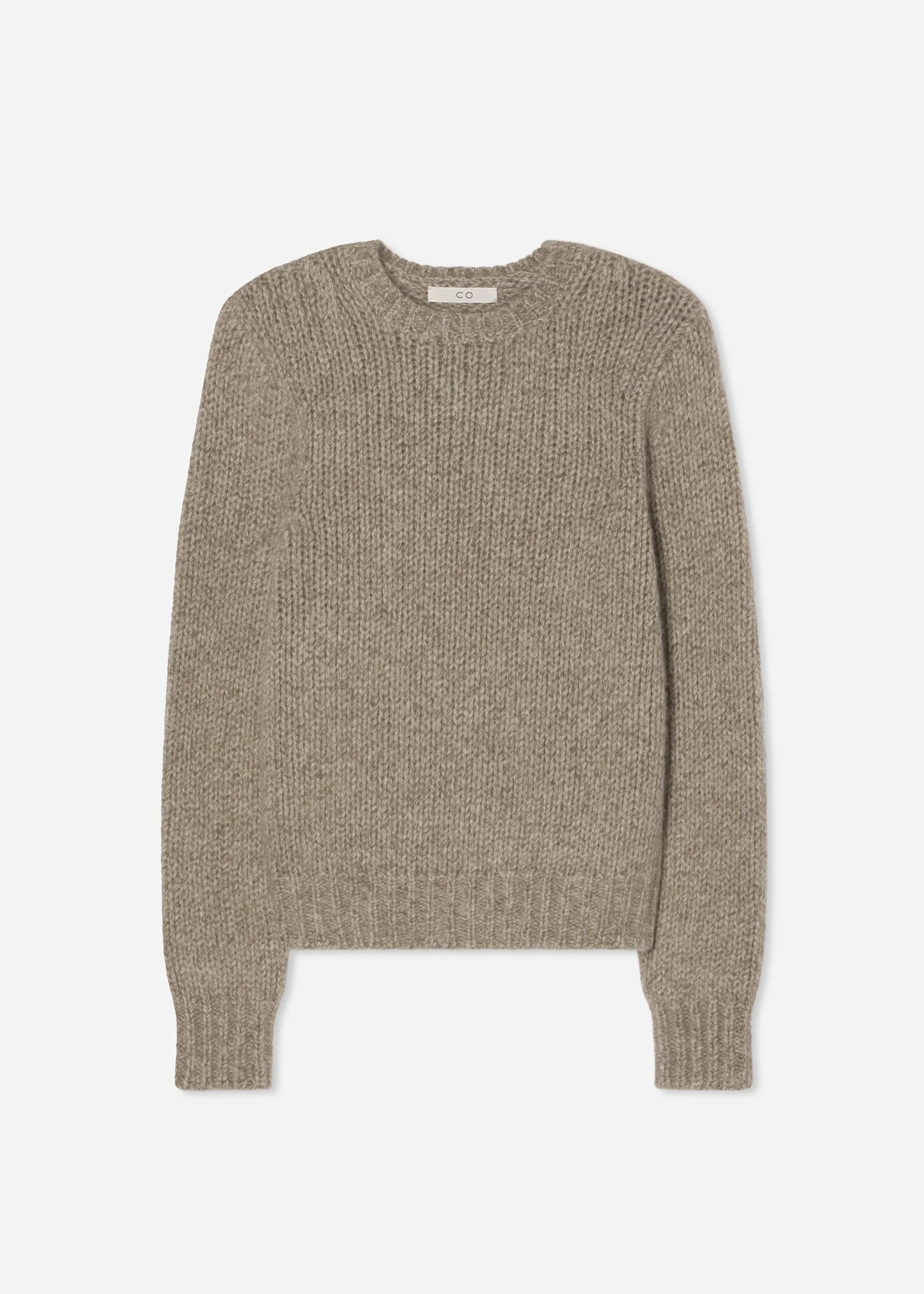 Fitted Crew Sweater in Cashmere Silk - 1