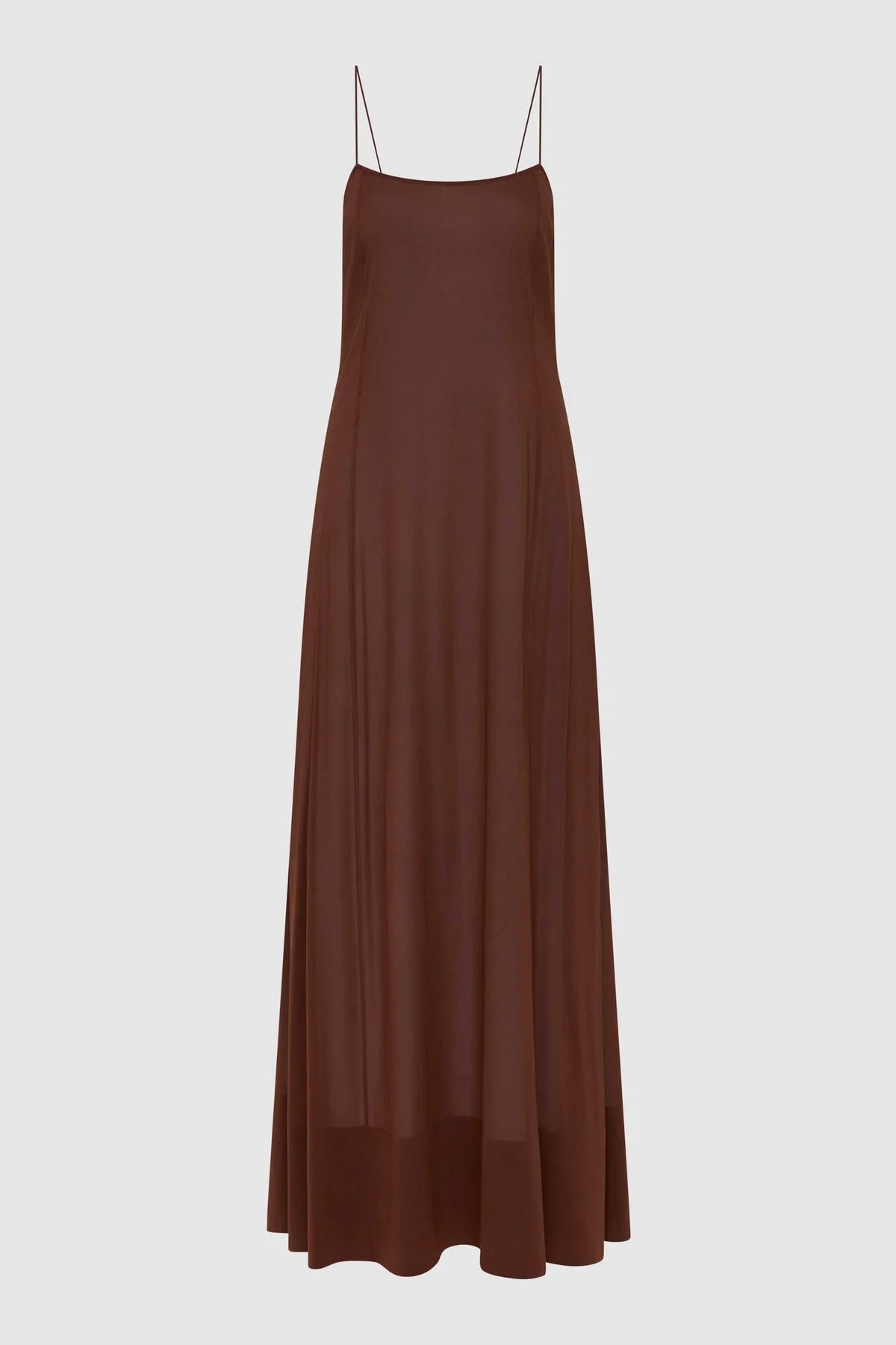 Sheer Silk Slip Dress - Liqueur - 1