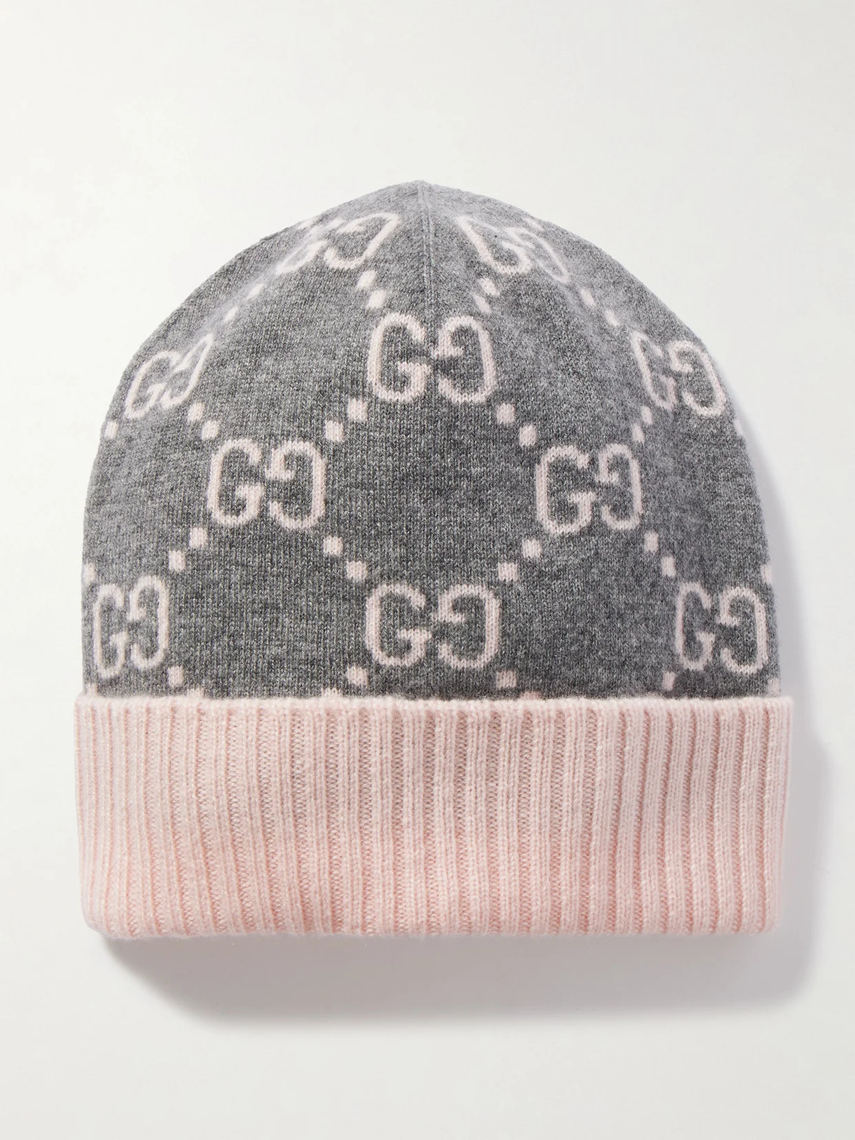 Jacquard-knit Cashmere Beanie - 1