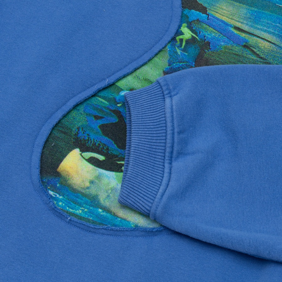 PRINTED SWIRL FLEECE HOODY - 4