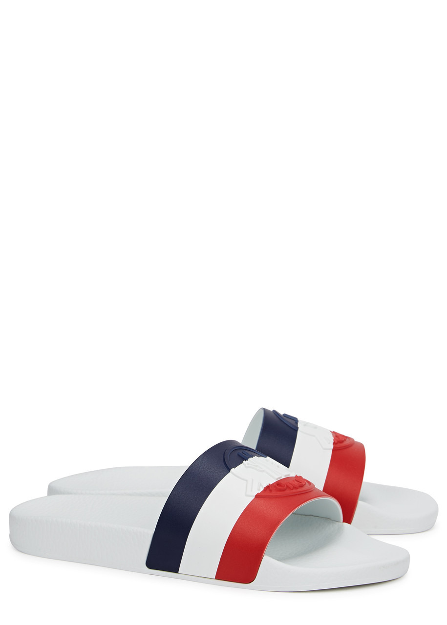 Basile striped rubber sliders - 2