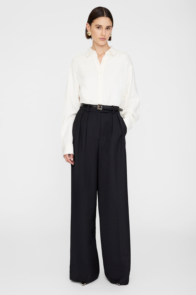 ANINE BING Braxton Shirt - Ivory outlook