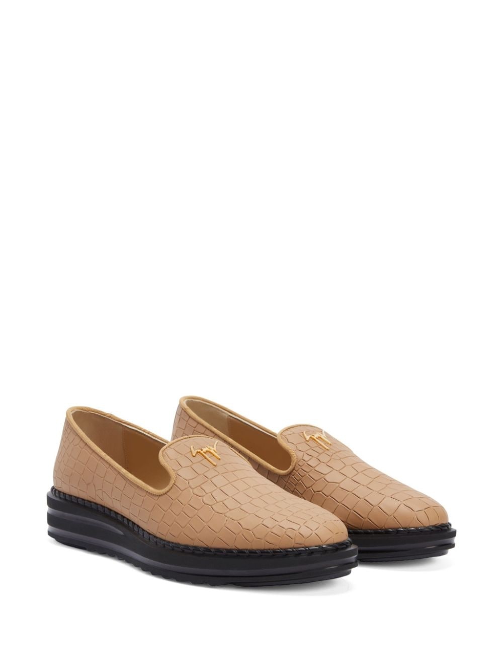 Tim logo-lettering loafers - 2