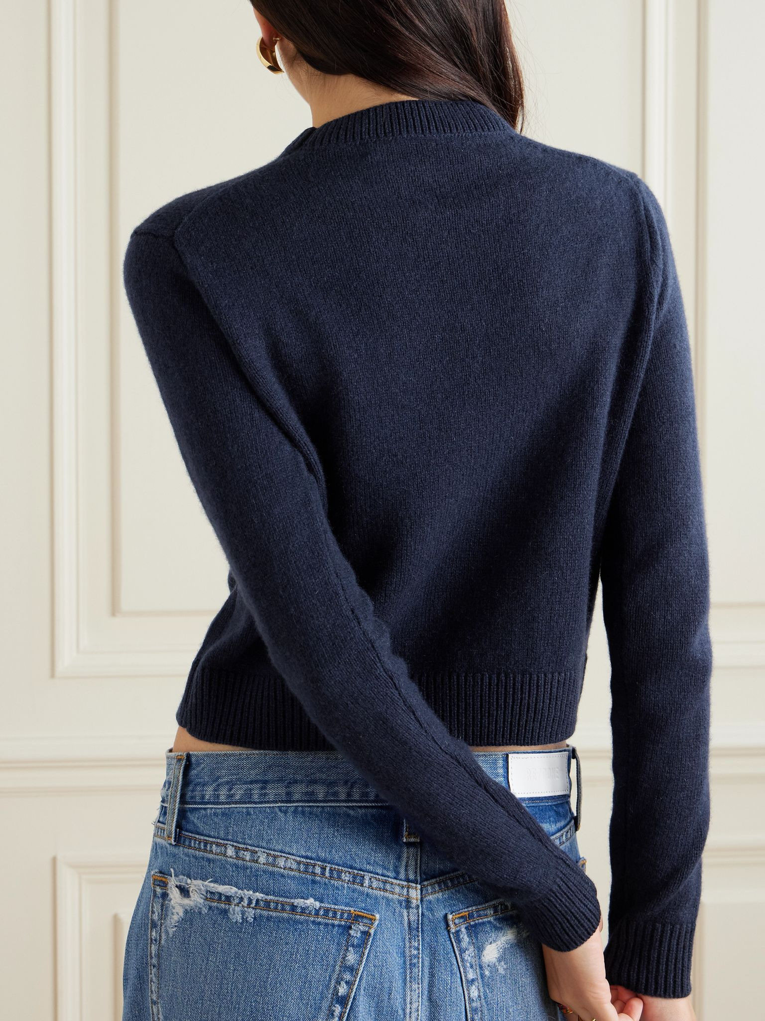 Cashmere sweater Navy - 4