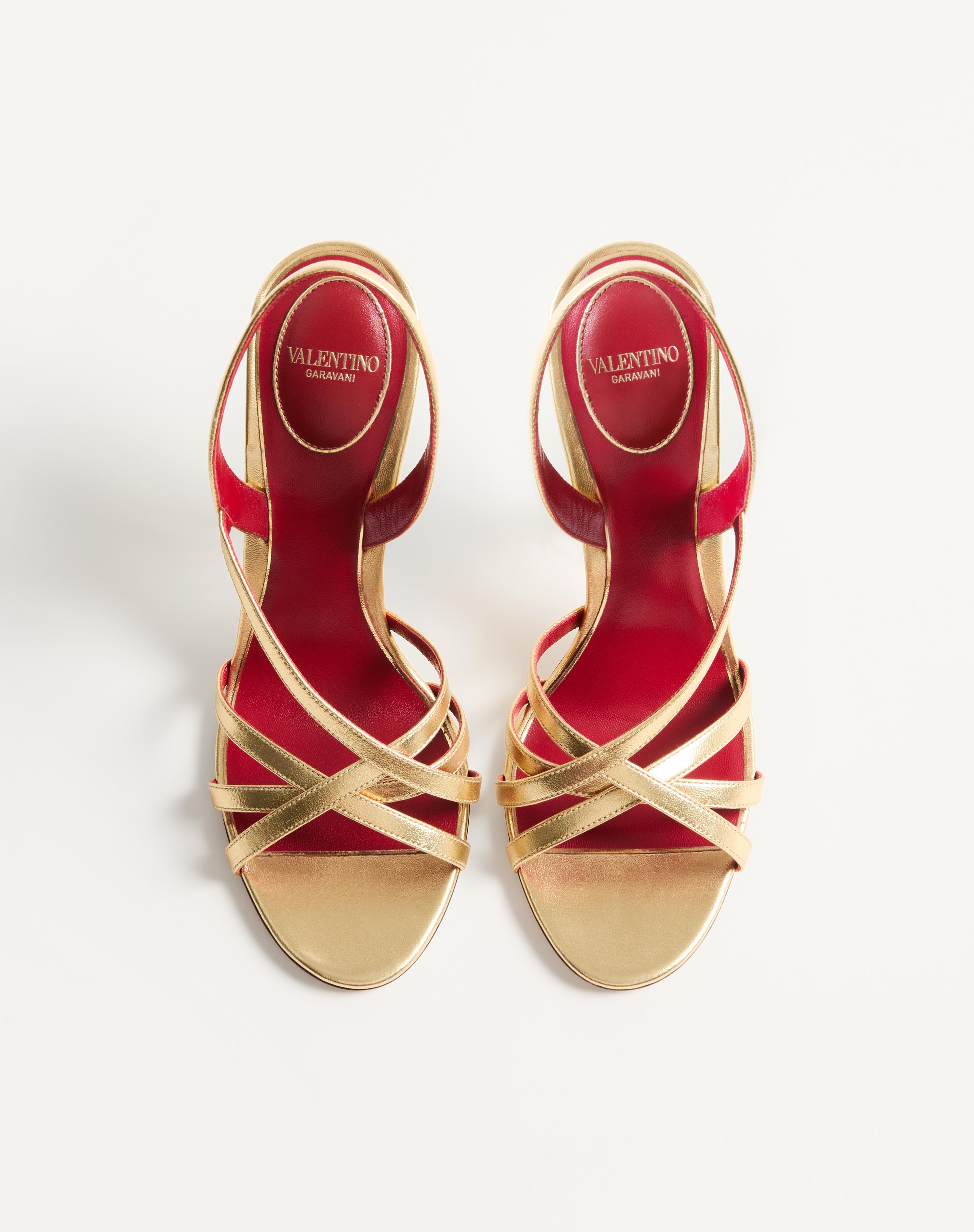 FETISHIQUE SANDAL IN LAMINATED NAPPA 105MM - 4