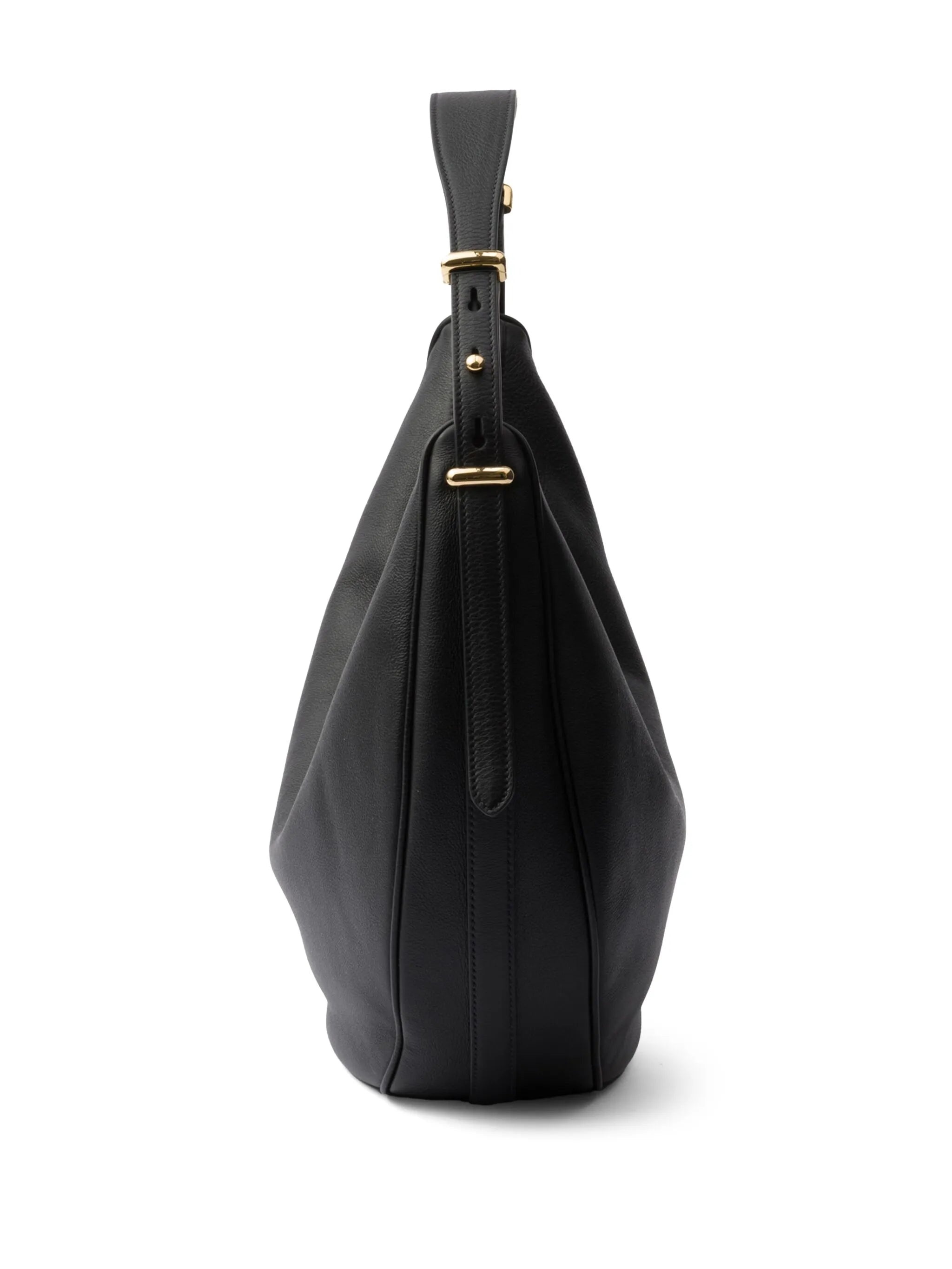 Large Logo-plaque Leather Shoulder Bag - 4