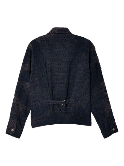 JiyongKim bleached tweed jacket outlook