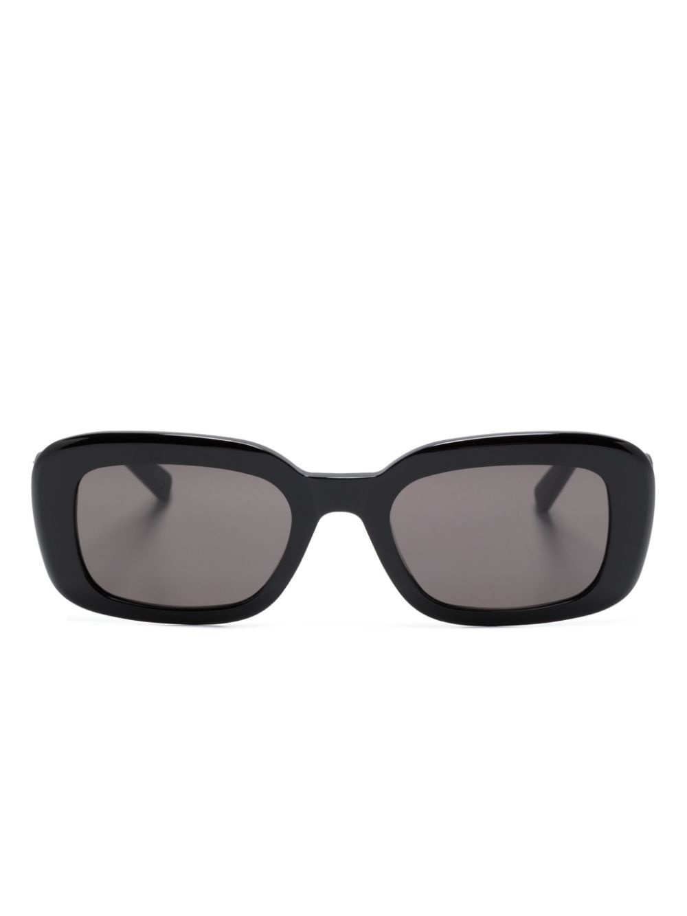 logo-plaque rectangle-frame sunglasses - 1