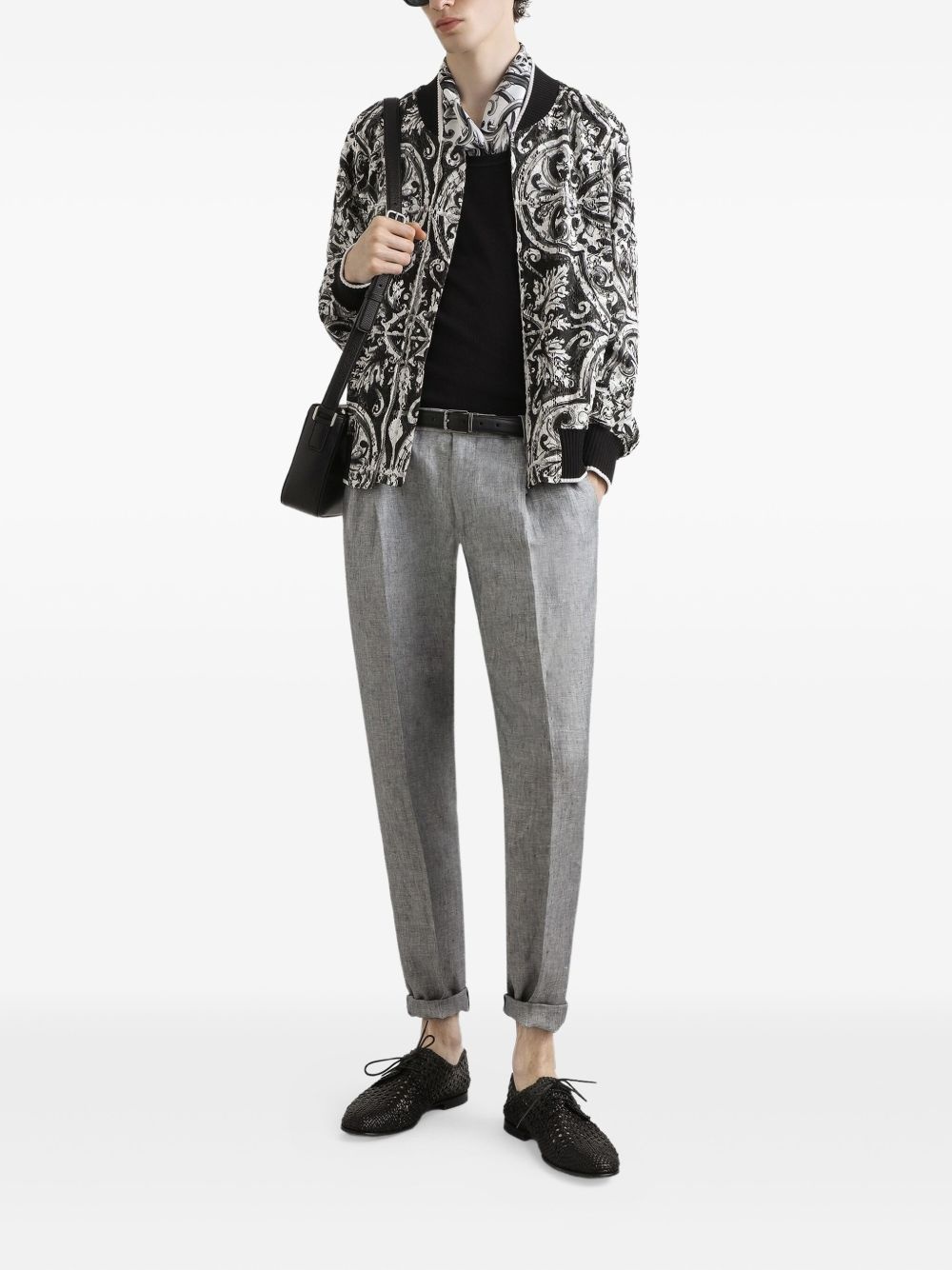 silk bomber jacket - 2