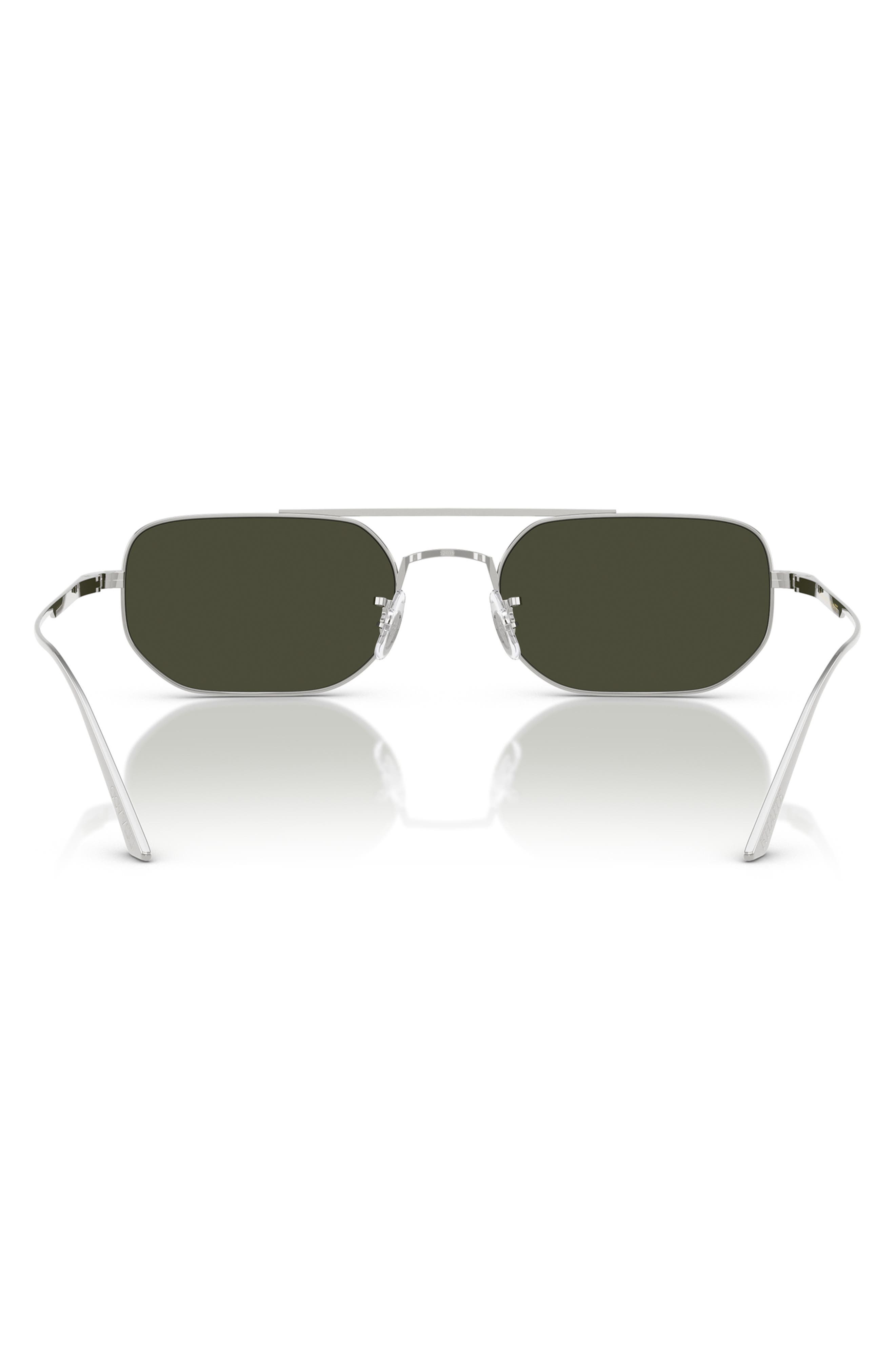 Oliver Peoples 52mm Pillow Sunglasses in Silver at Nordstrom - 4