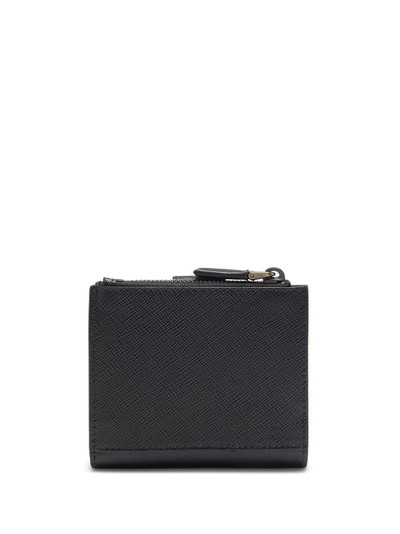 Prada logo-lettering Saffiano wallet outlook