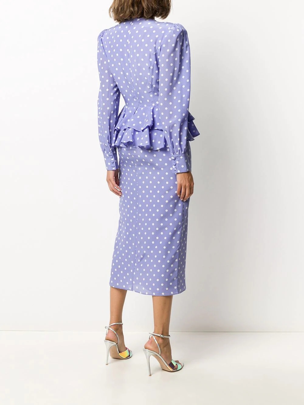 polka-dot ruffle-trimmed dress - 4