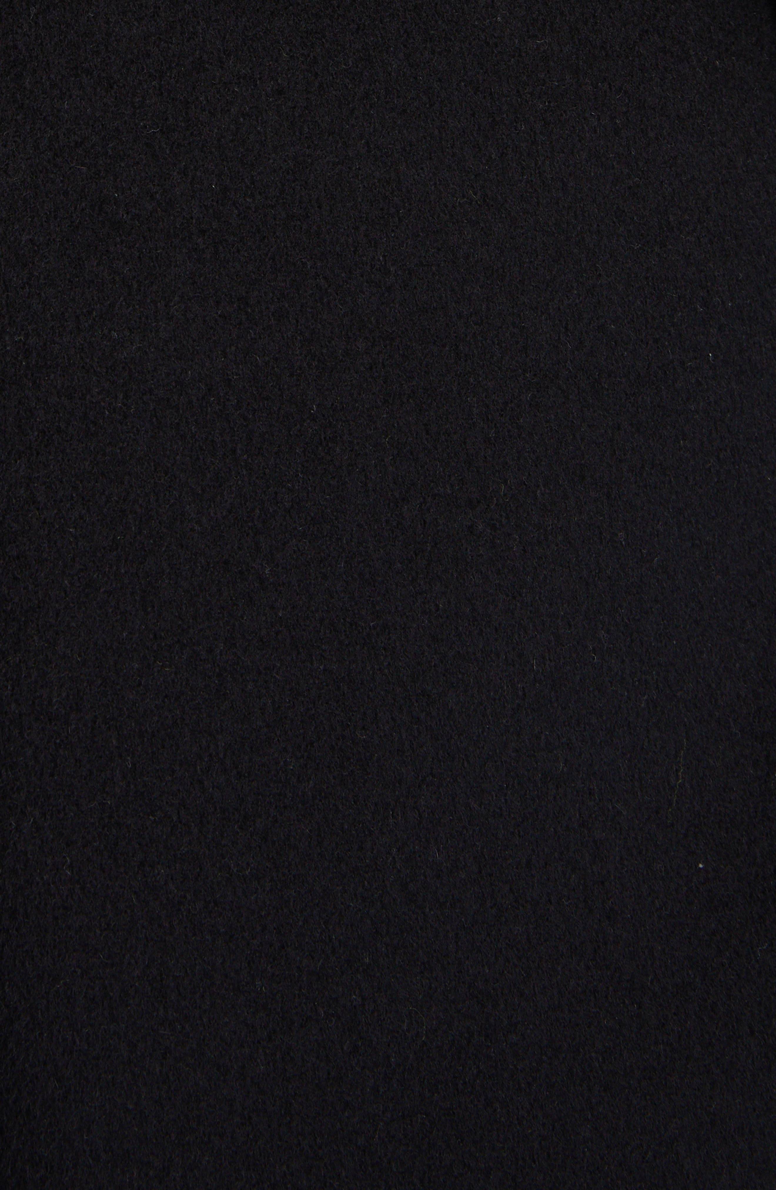 Belted Double Face Wool Coat - 5