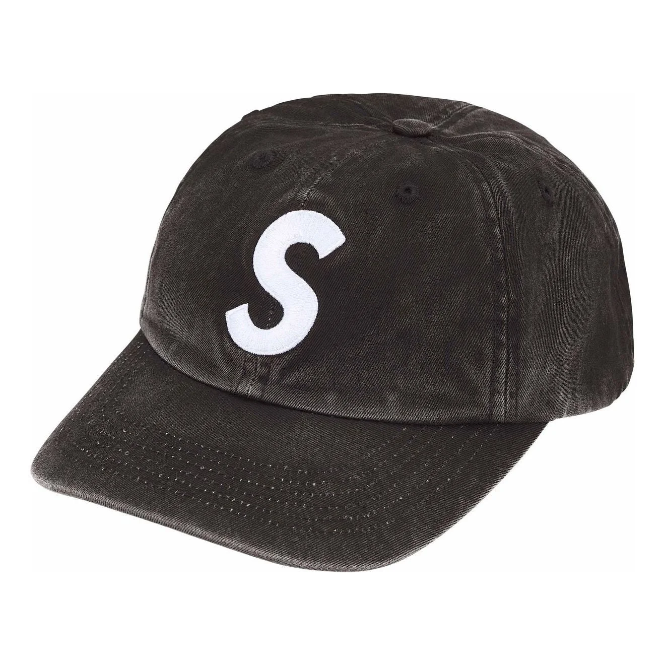 Supreme Pigment Coated S Logo 6 Panel 'Black' SS25H24-BLACK - 1
