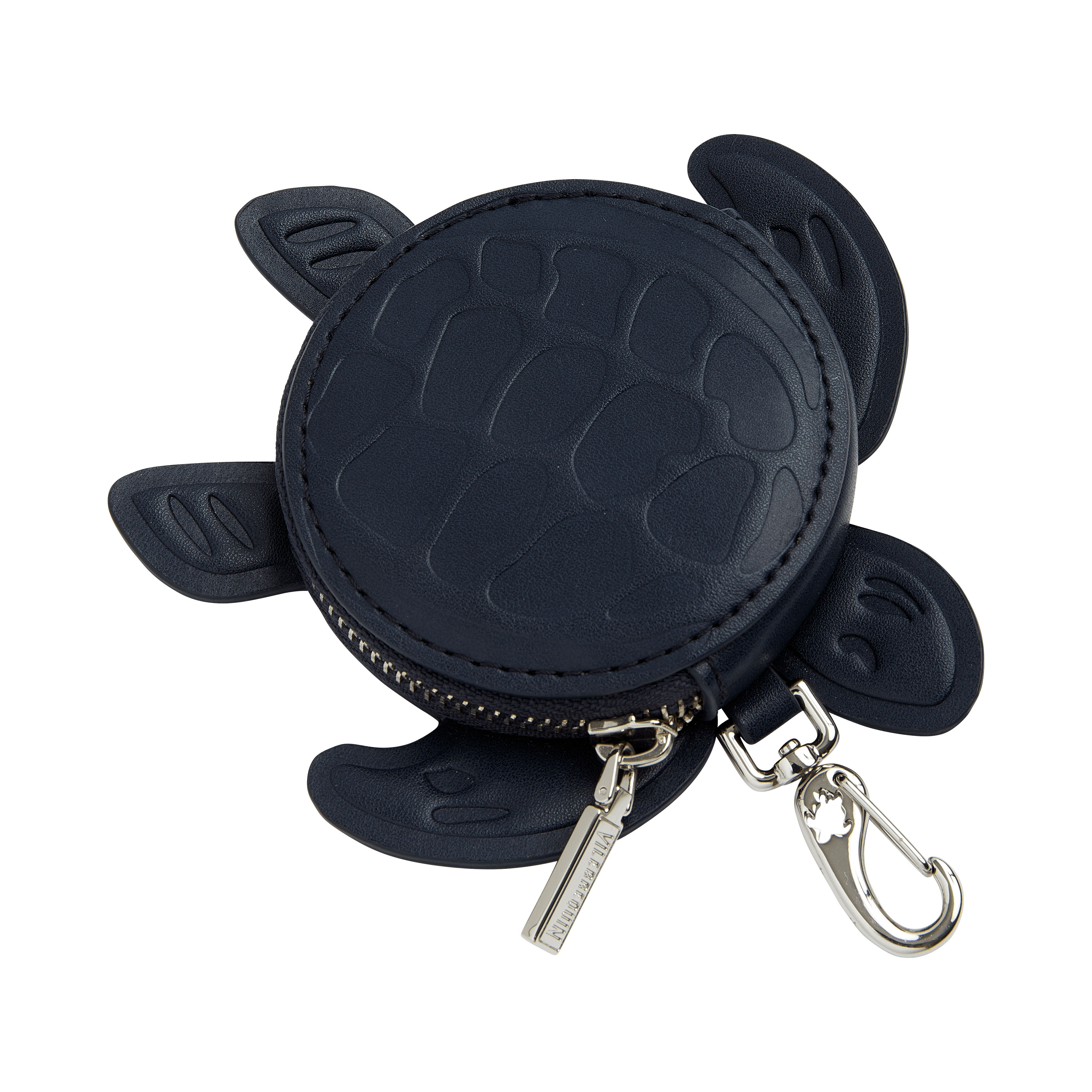 Navy Turtle Leather Wallet - 2