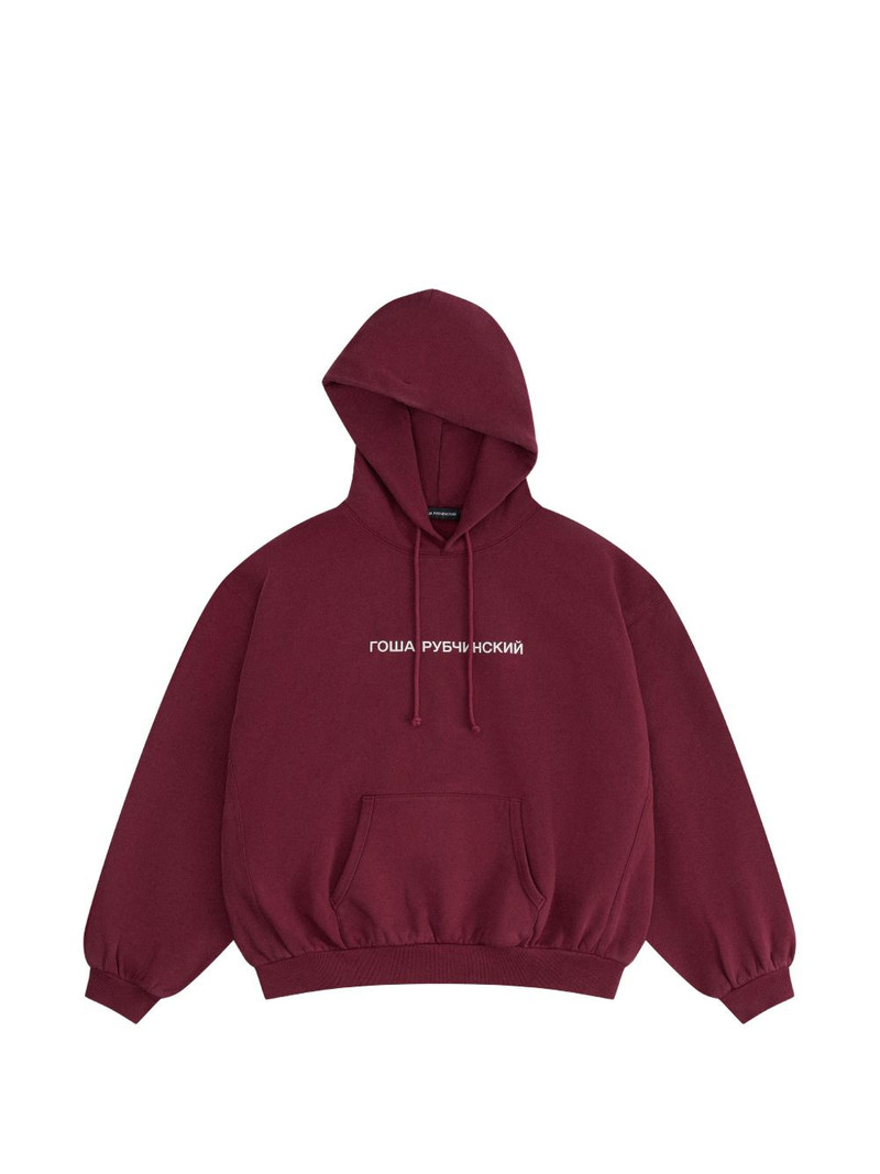 logo-print oversized hoodie 1