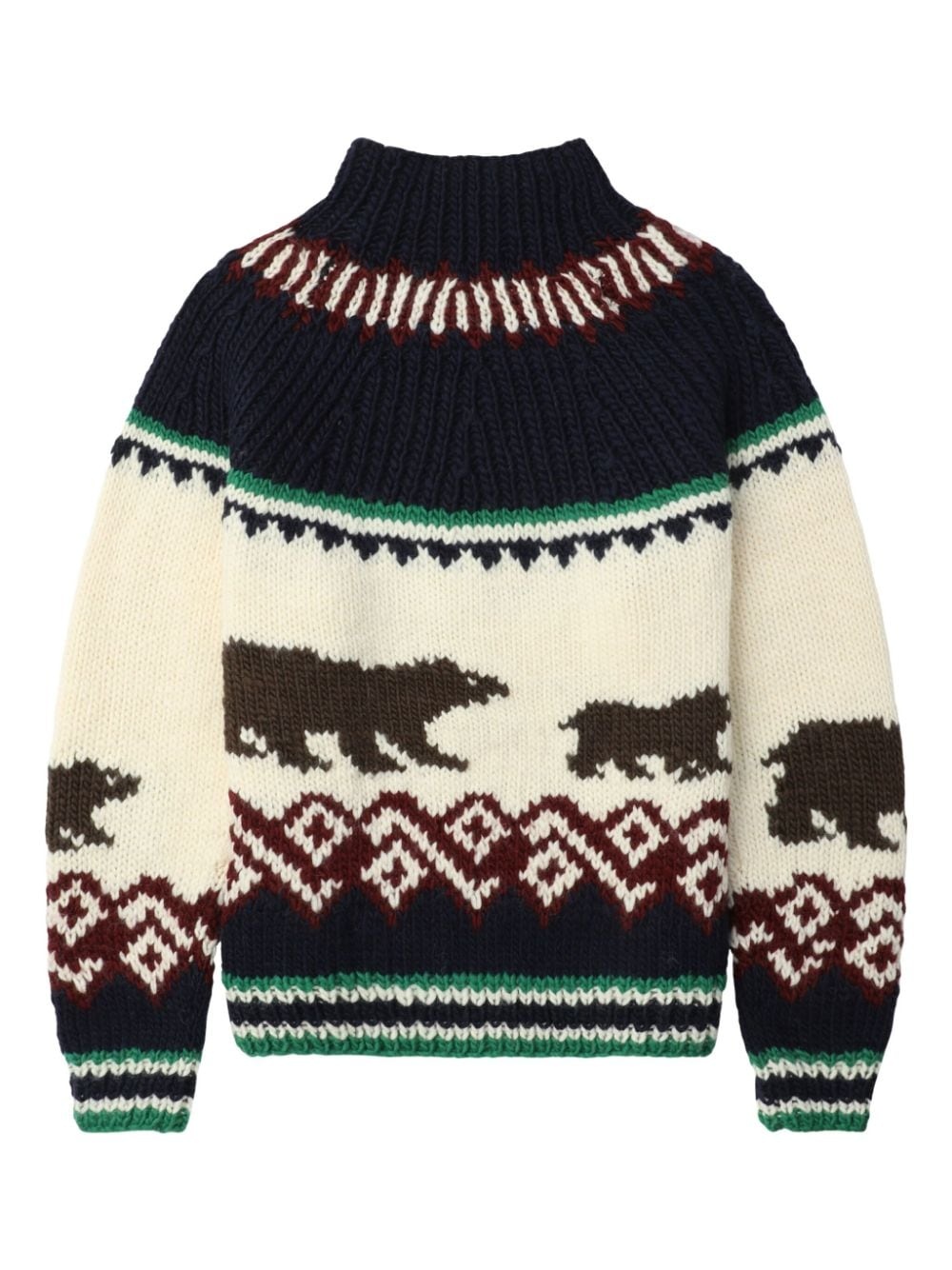 patterned intarsia-knit jumper - 6