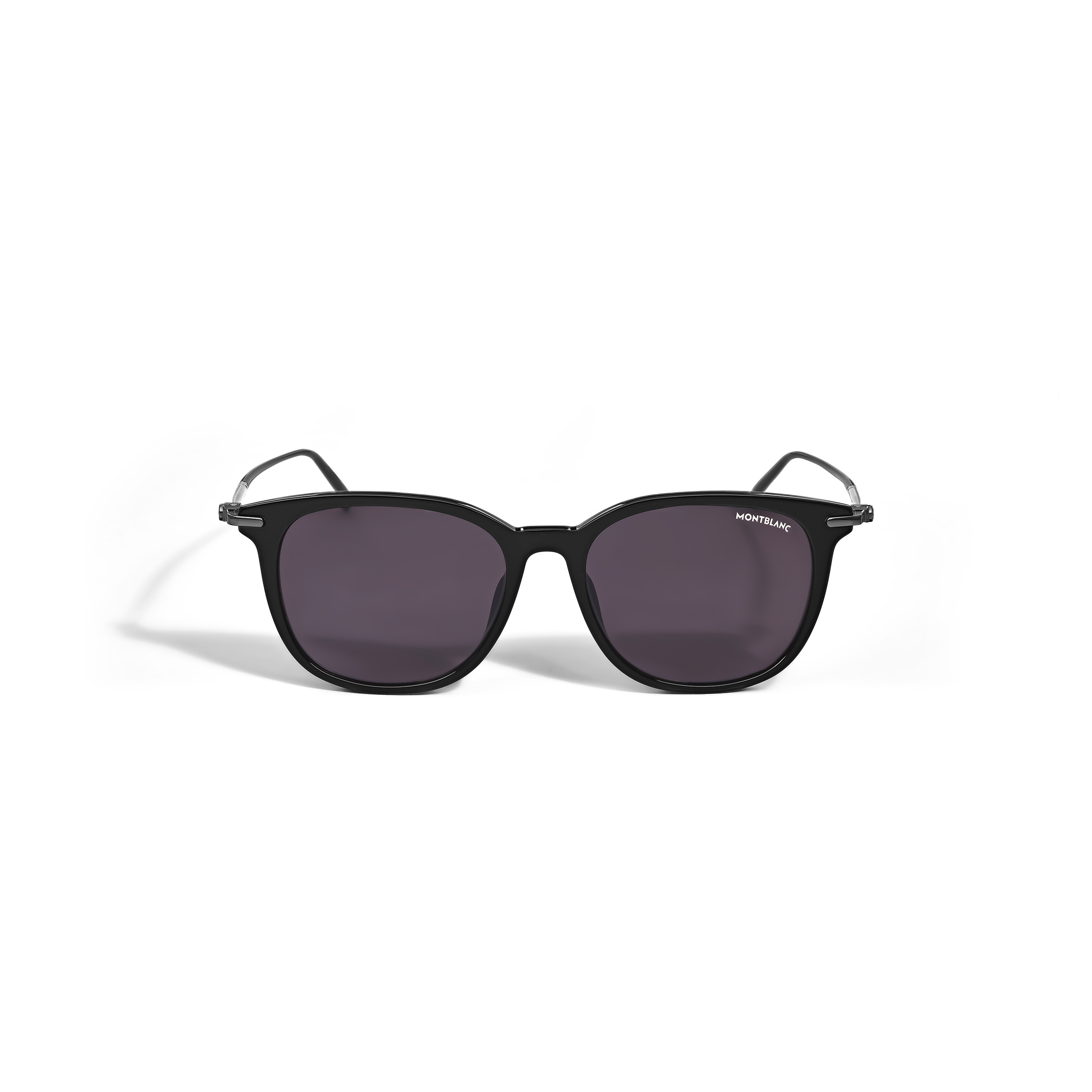 RECTANGULAR ACETATE BLACK FRAME SUNGLASSES - 1
