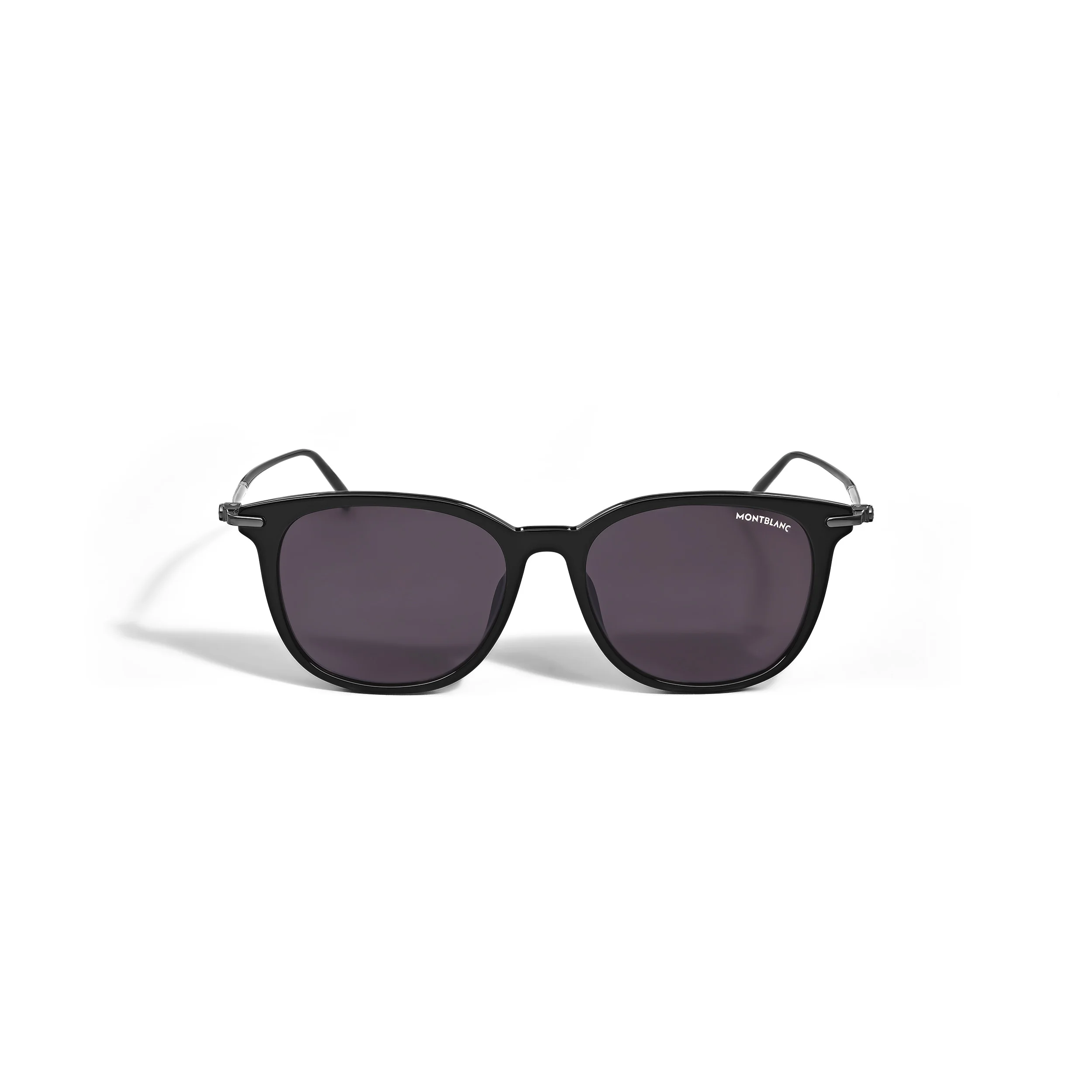 RECTANGULAR ACETATE BLACK FRAME SUNGLASSES - 1