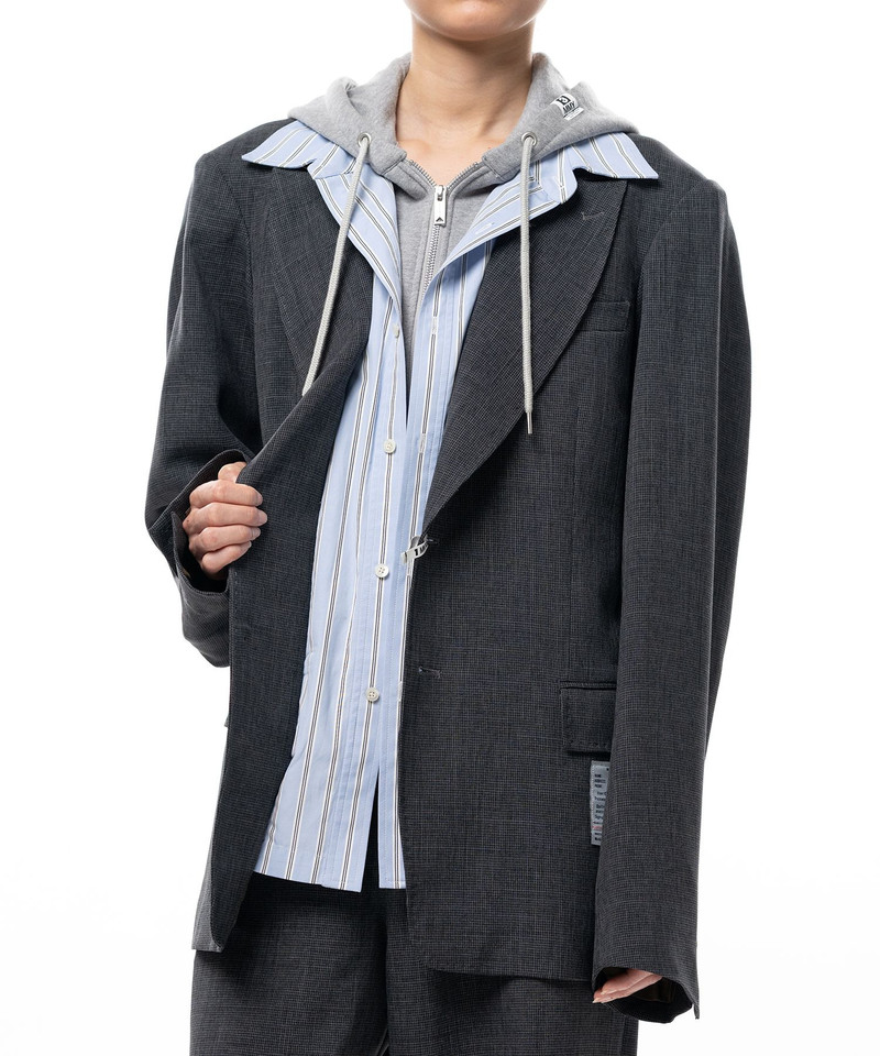 Triple Layered Houndstooth Jacket 9