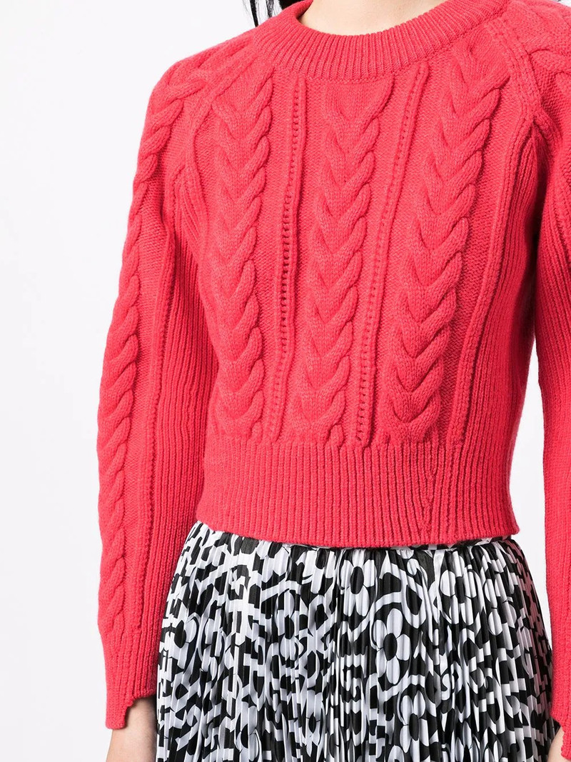 cable-knit fitted jumper 5