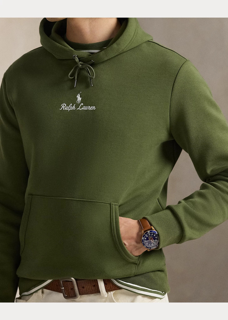Logo Double-Knit Hoodie 5