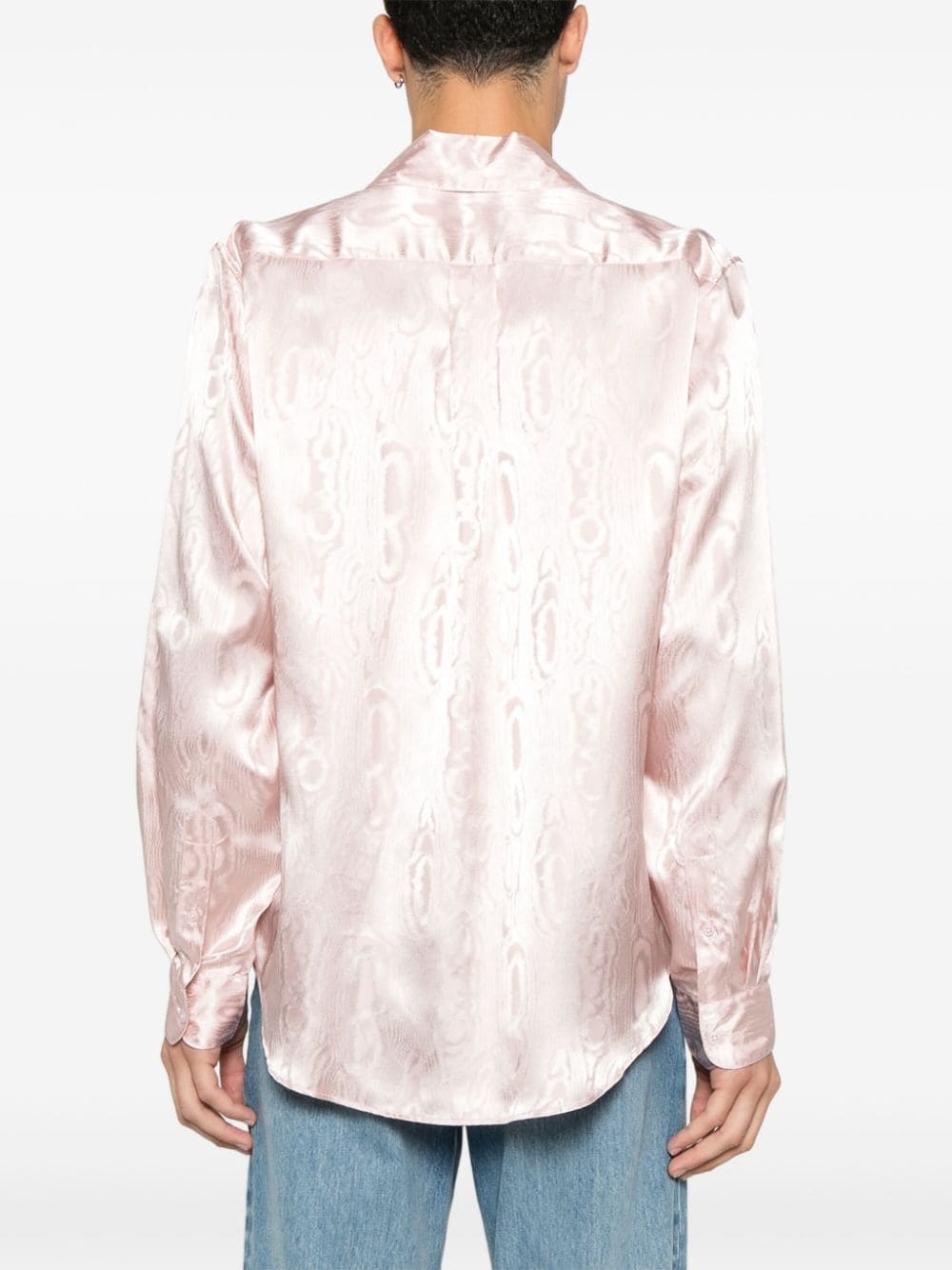 patterned-jacquard shirt - 4
