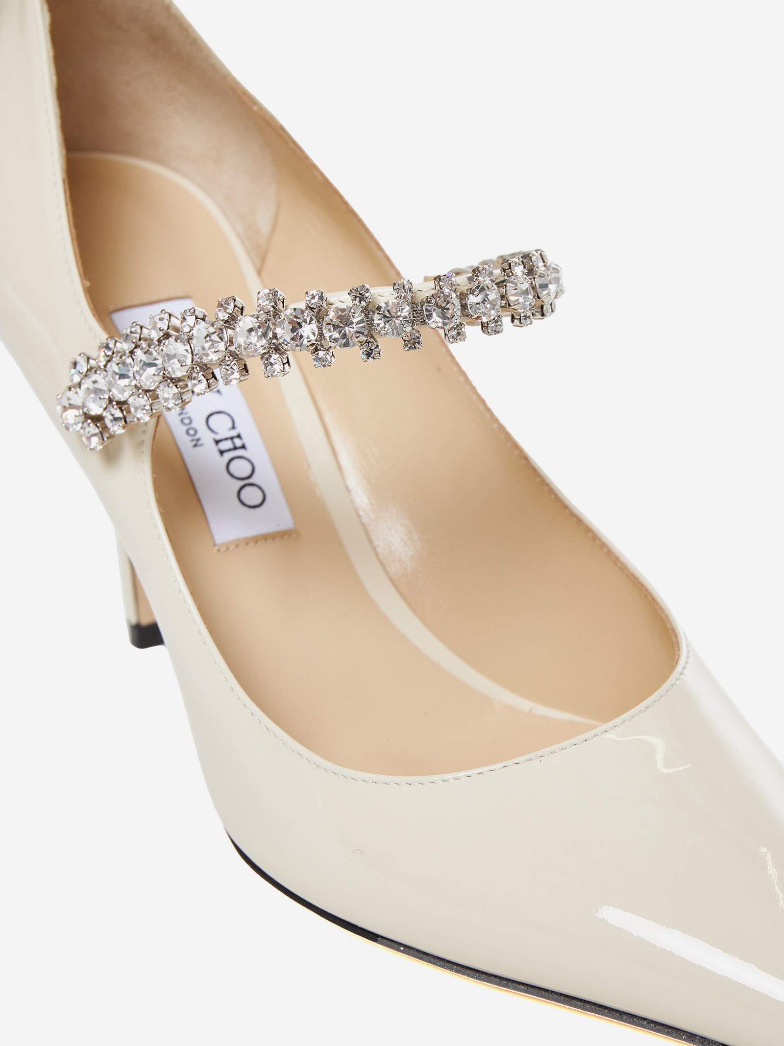 Bing crystals patent leather pumps - 4