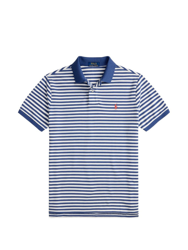 striped pique polo shirt 1