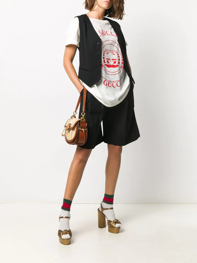 GUCCI logo print oversized T-shirt outlook