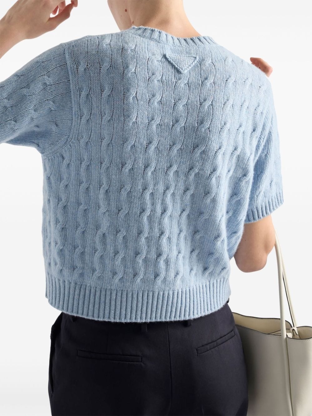 Cable-knit cashmere sweater - 3
