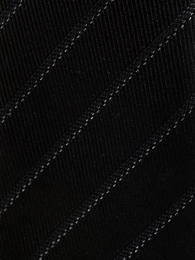 stripe-print pointed tie - 2