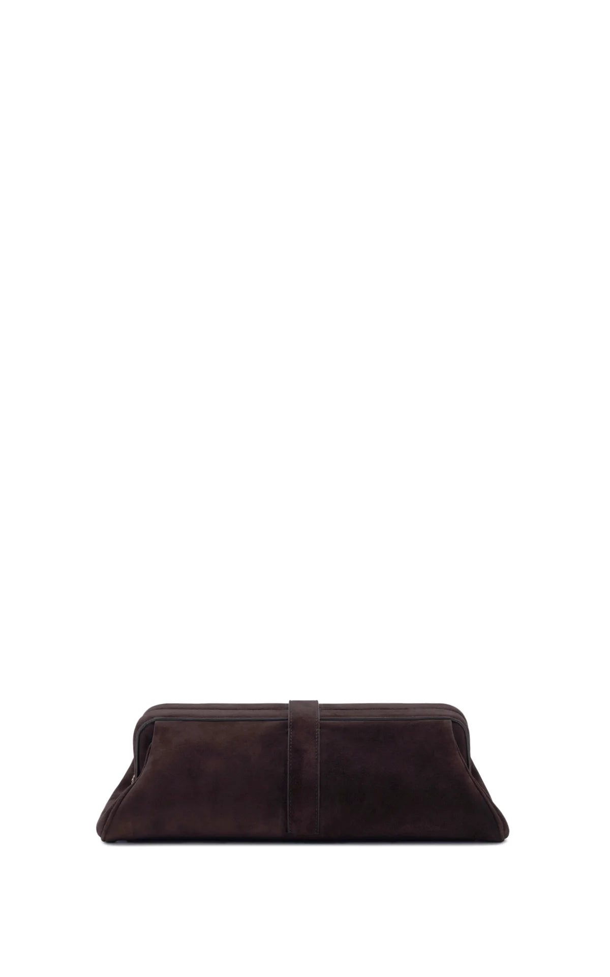Paola Clutch in Dark Brown Suede - 5