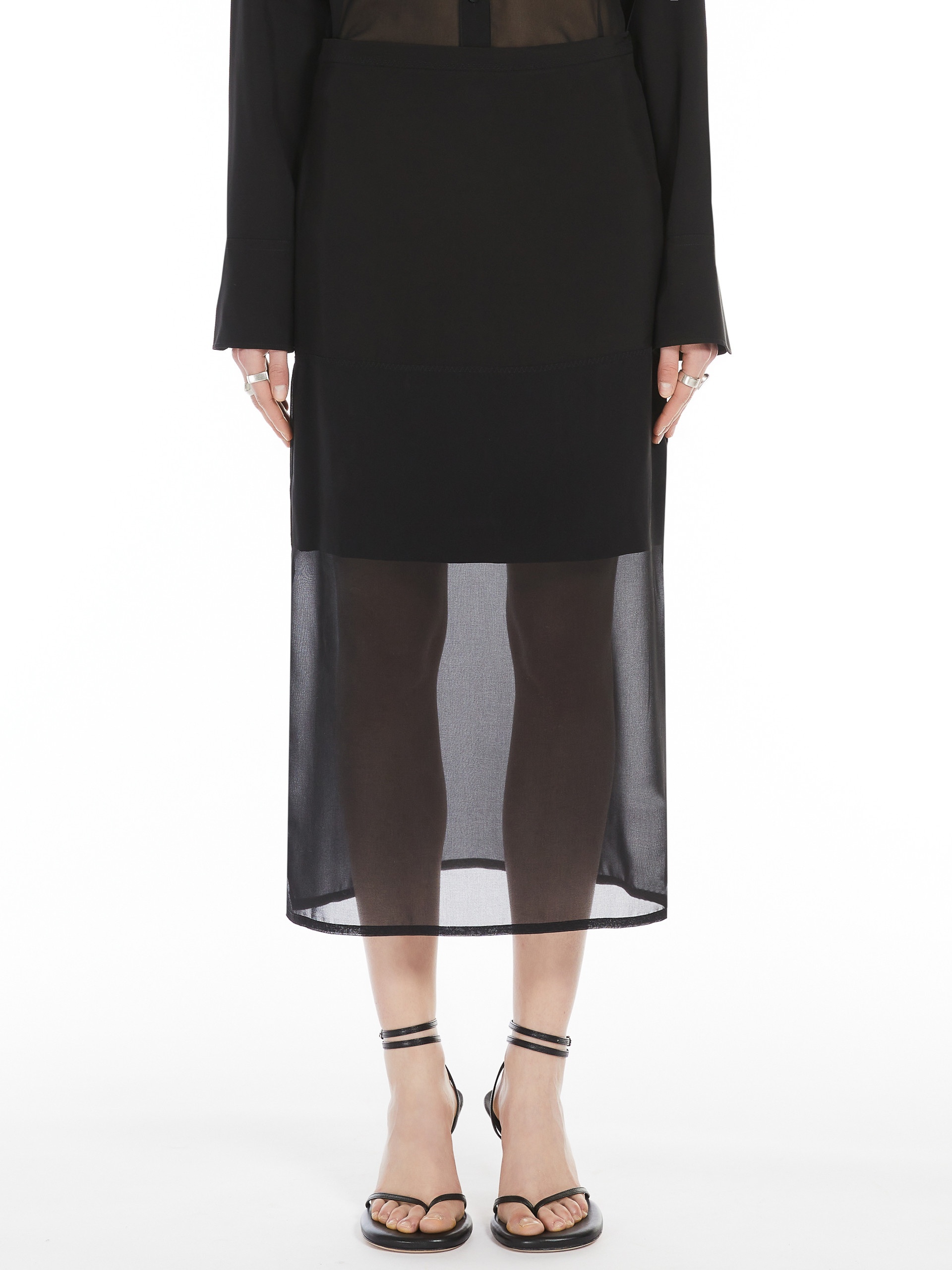 AMICO Straight-fit flounced skirt - 3
