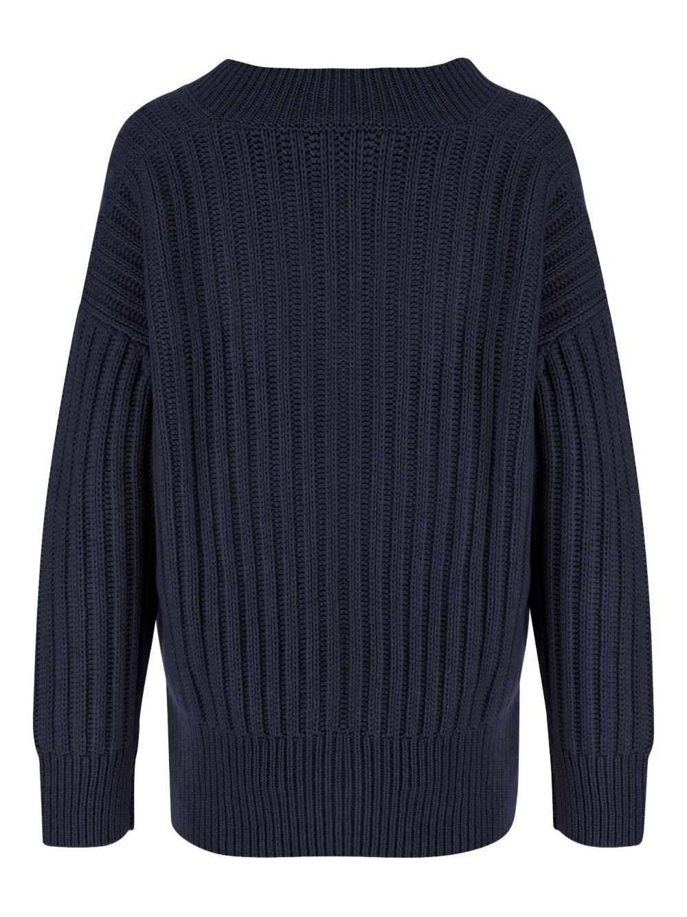 V-neck rib-knit sweater - 2