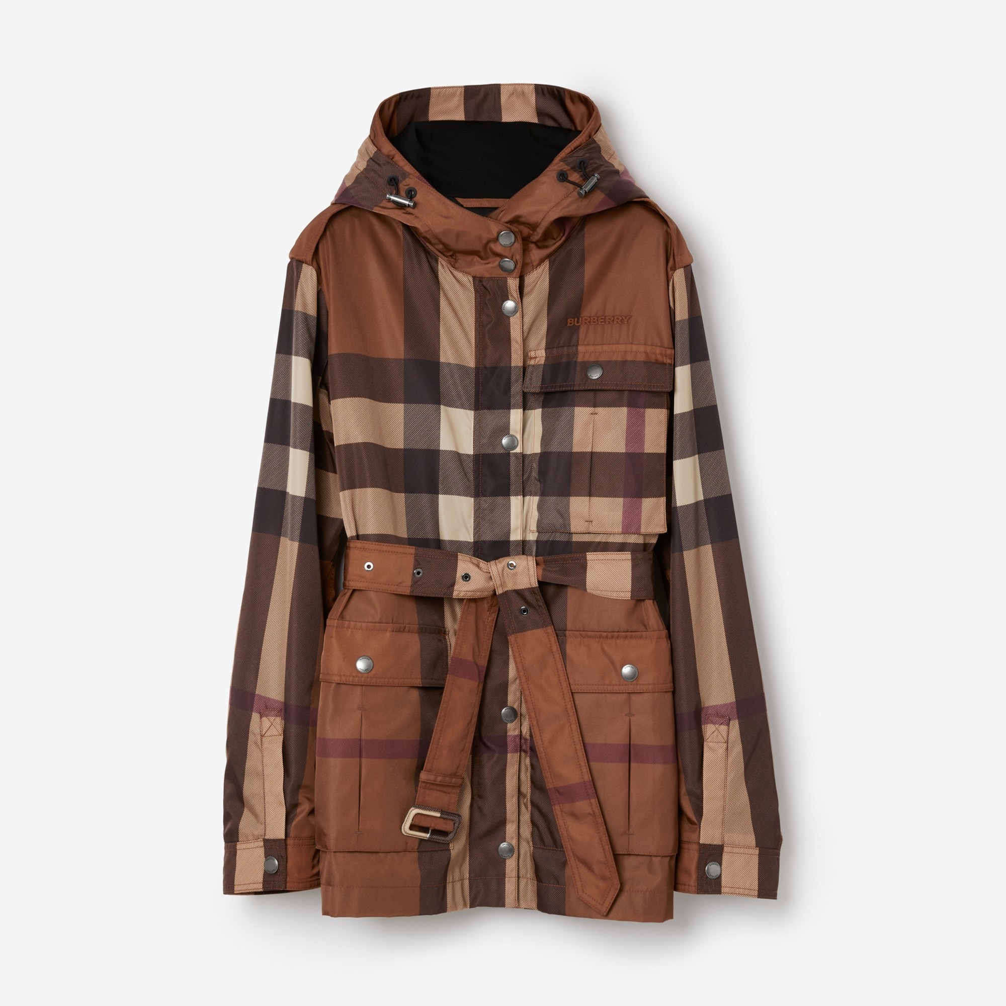 Burberry Brown Hooded Jacket