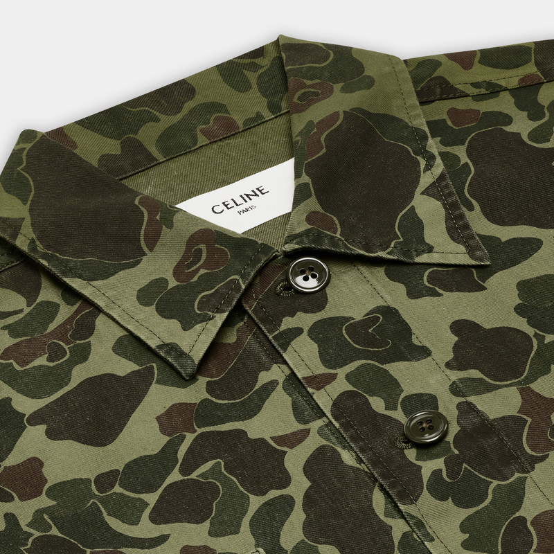 MILITARY OVERSHIRT IN PRINTED COTTON AND RAMIE 3